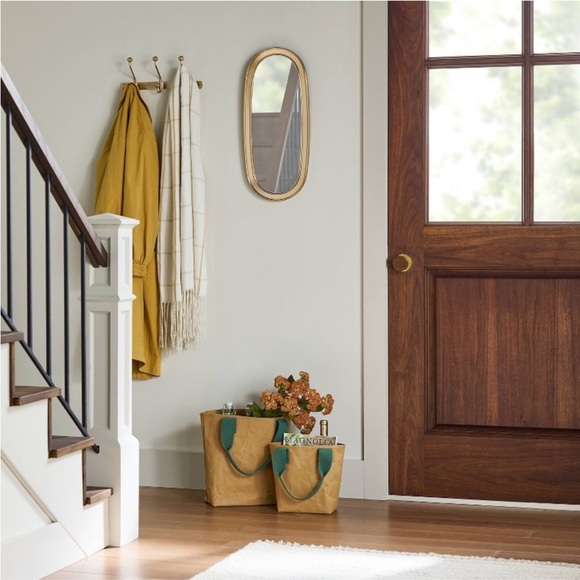 HEARTH & HAND NWT 2pc tote bag set -brown/green - Picture 3 of 9